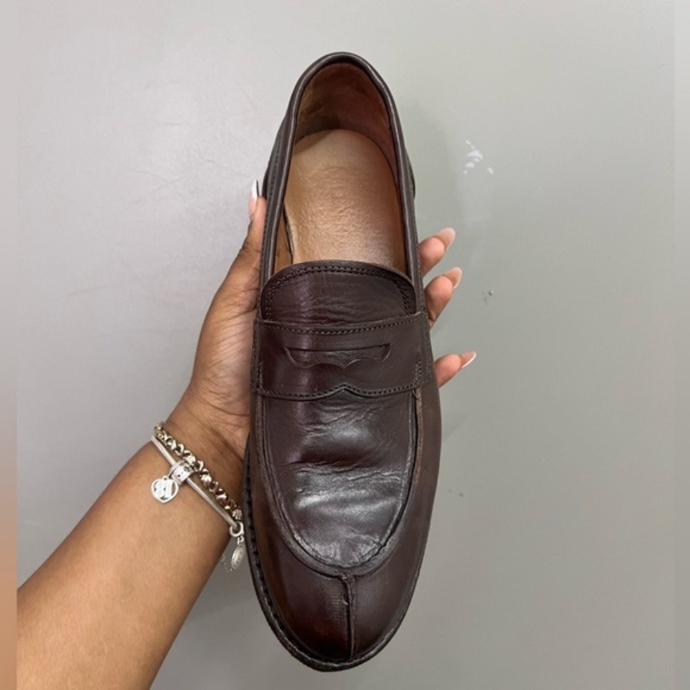 Allen Edmonds Mens Denali Penny Loafer Dark Brown Leather Dress Shoes Size 7 D - Picture 7 of 7